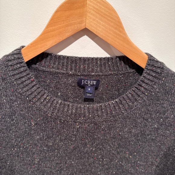 J Crew knit marled sweater with elbow patches, size M - Picture 2 of 6